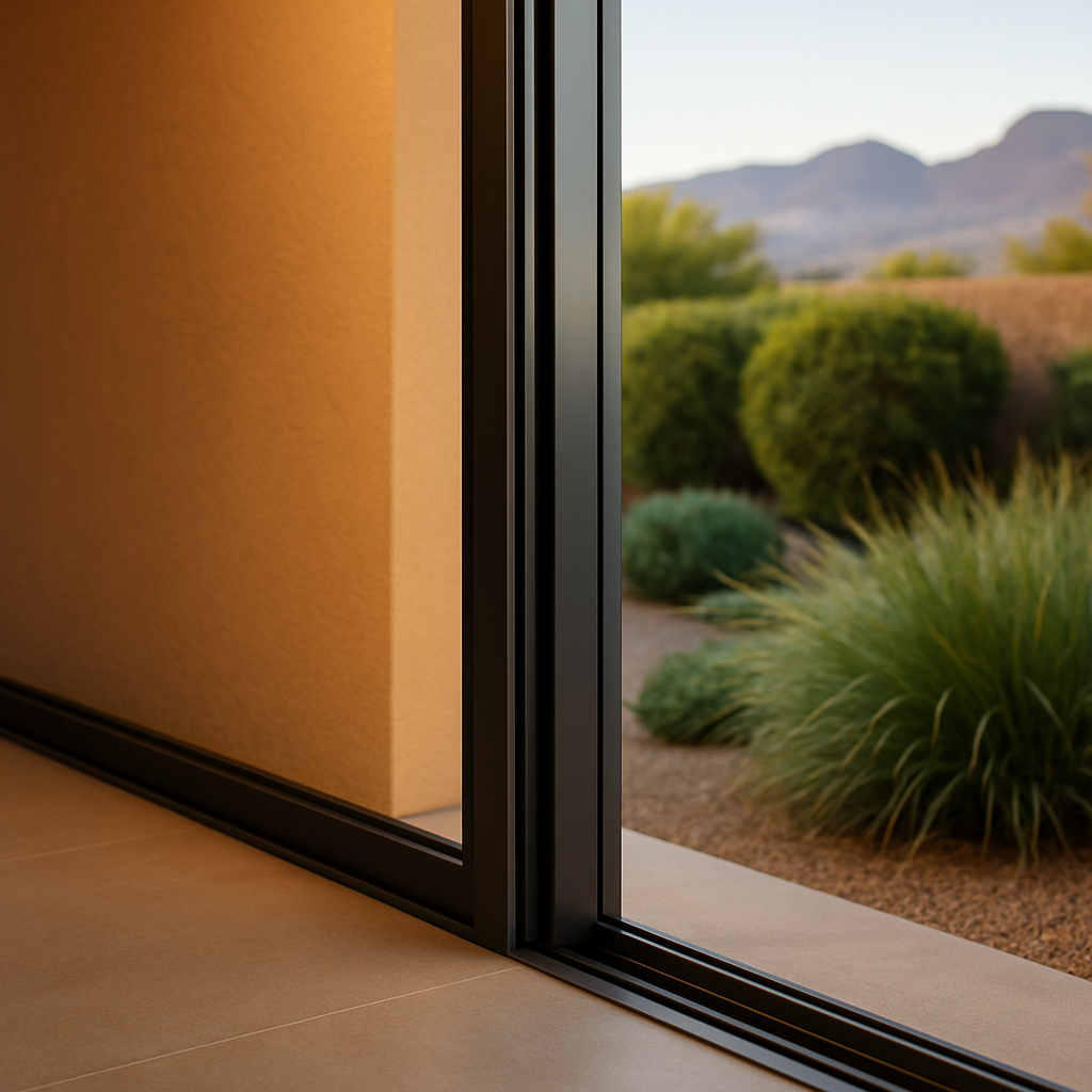 Custom aluminum window and door project in Las Vegas